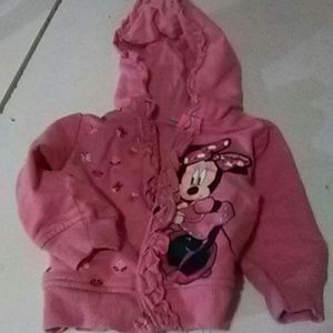 Authentic  Disney Minnie mouse Infant girls hoodie